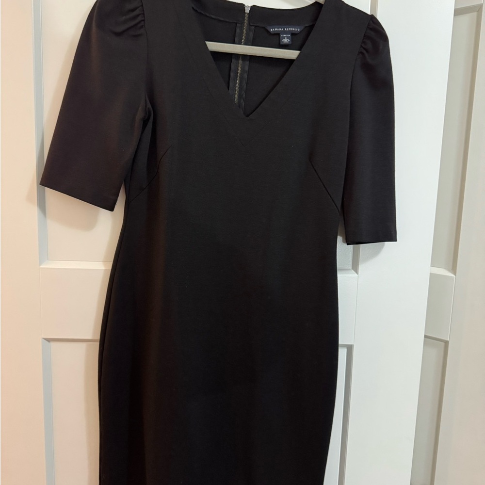 Banana Republic Black Midi Dress